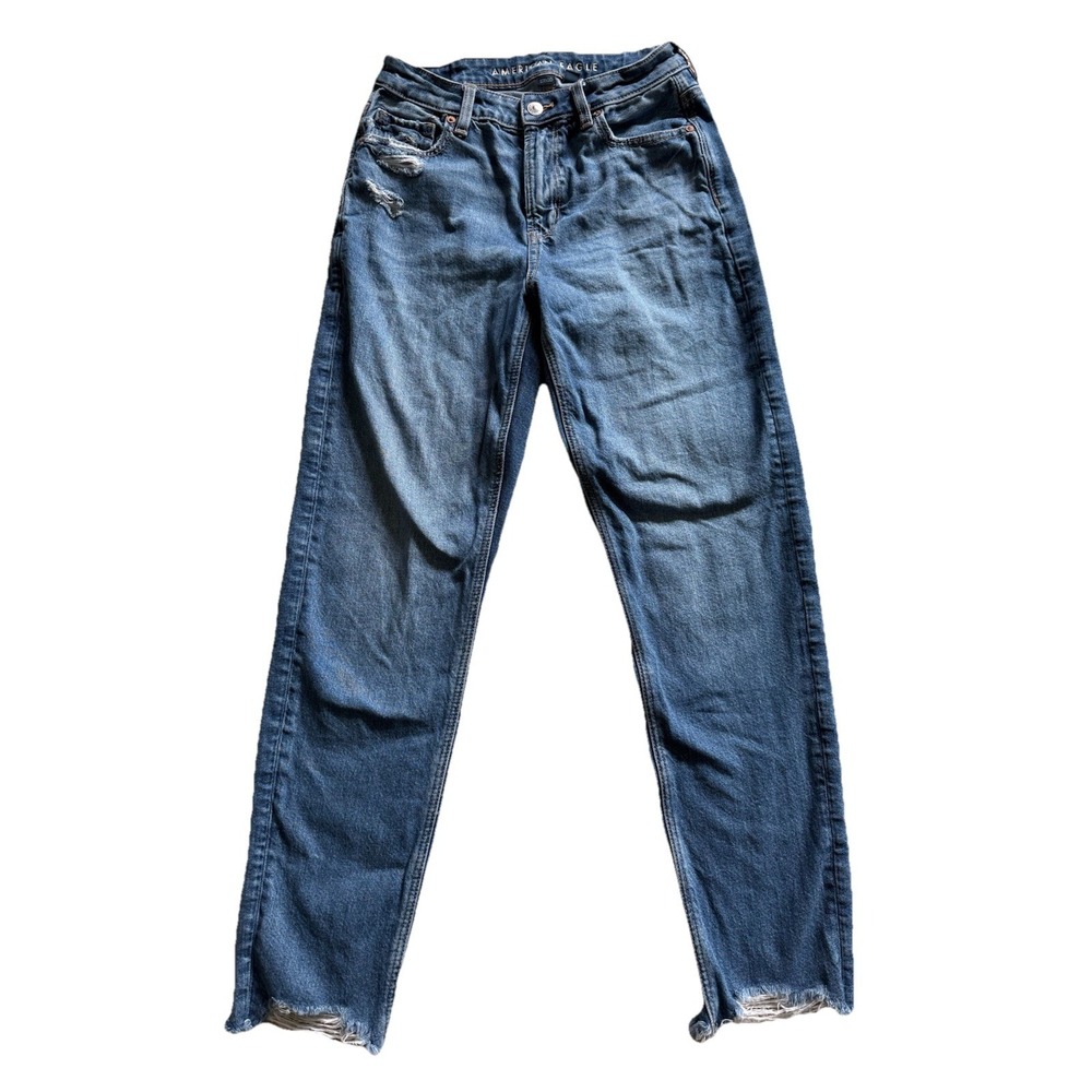 American Eagle Outfitters Mom Jean Size 4 Regular Raw Hem
